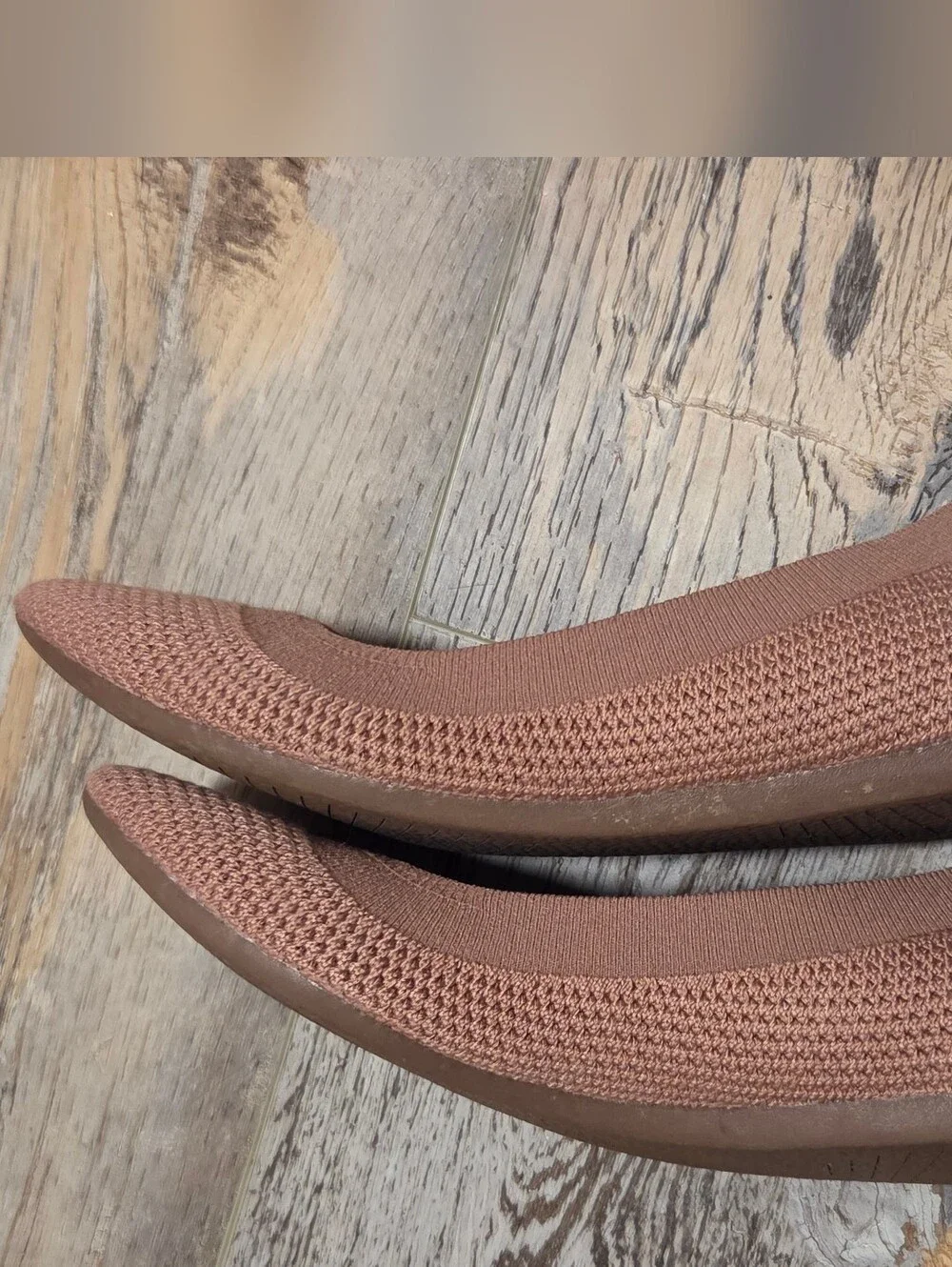 Allbirds Women’s Pink Knit Tree Breezers Slip-On Flats, Nearly New